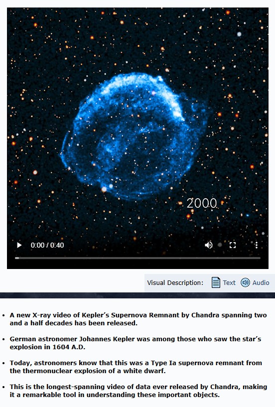 chandra.harvard.edu - Supernova Remnant Video From NASA's Chandra Is Decades in Making