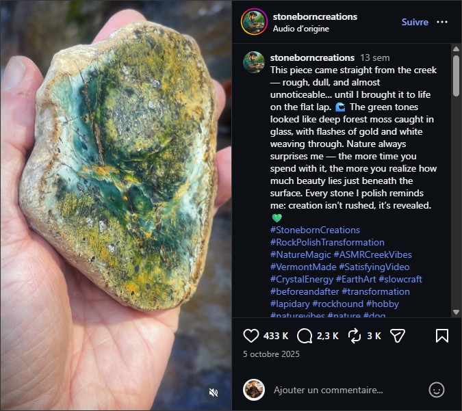 stoneborncreations - The green tones looked like deep forest moss caught in glass