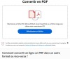 Adobe Acrobat - Convertir en PDF