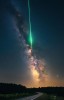 The Space Academy - A meteor and Milky Way galaxy in the same frame