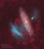 APOD - Blue Arcs Toward Andromeda