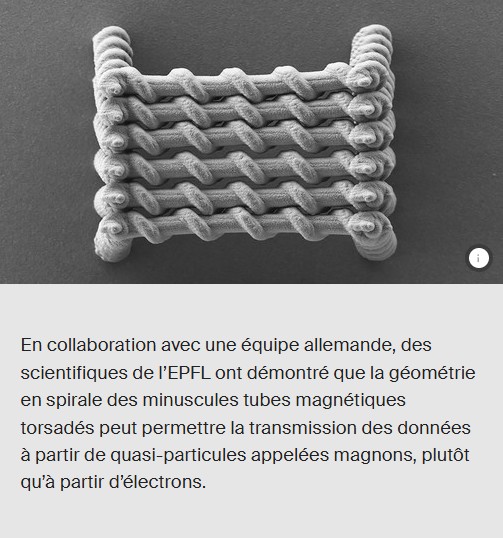 EPFL - Des nanotubes torsadés transmetteurs de données
