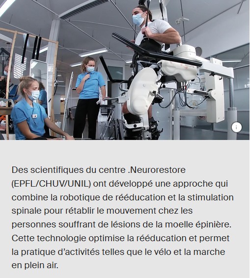 EPFL - La robotique et la stimulation spinale pour vaincre la paralysie