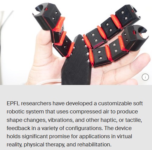 EPFL - Soft robot modules for new haptic interactions