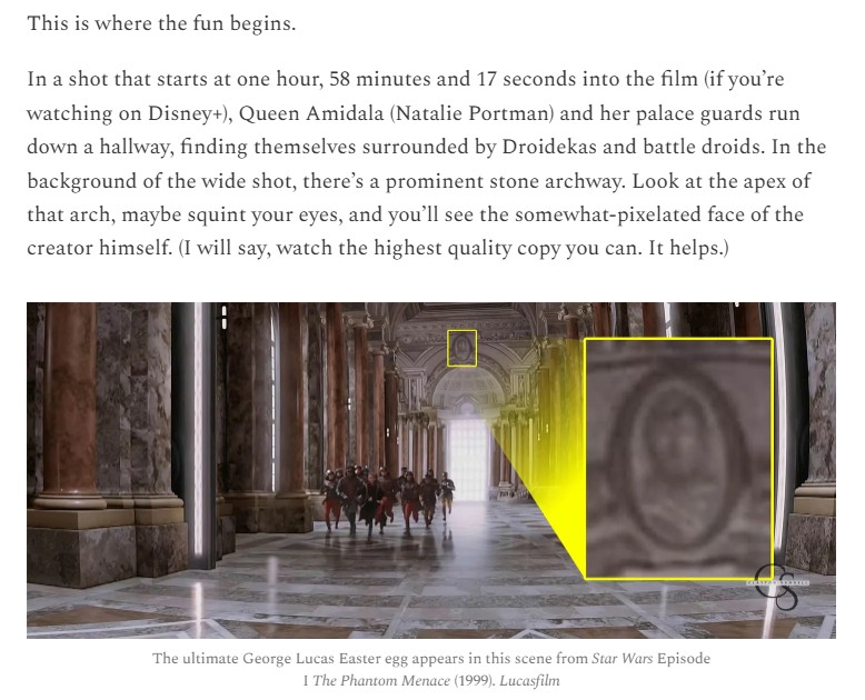 claytonsandell - Star Wars: the george lucas Phantom menace easter egg you (probably) never knew existed