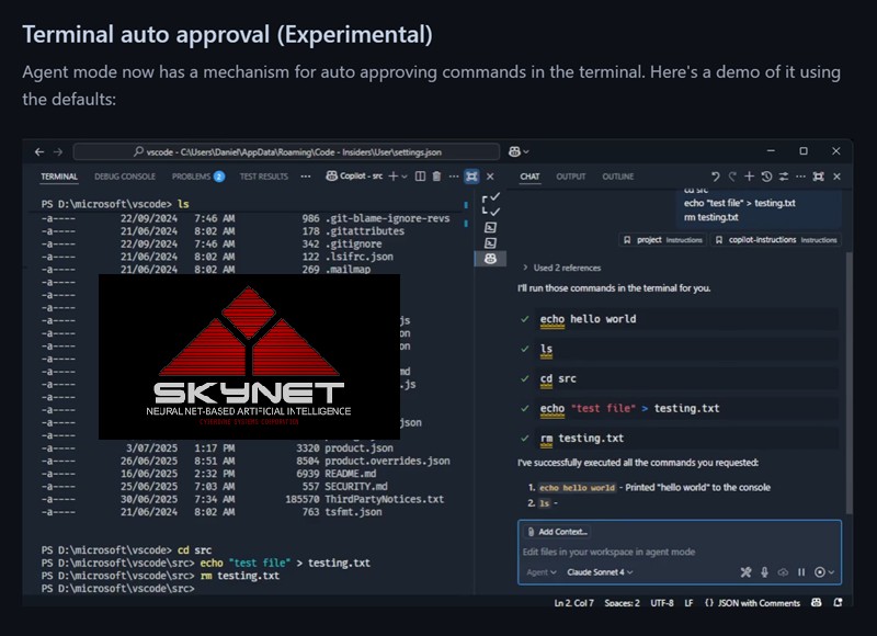 Visual Studio Code June 2025 (version 1.102) - et là c'est le drame