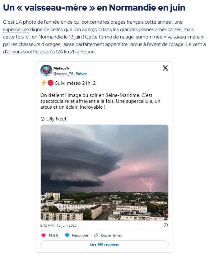 futura-sciences - Les 10 phénomènes météo capturés en 2025 qui paraissent irréels