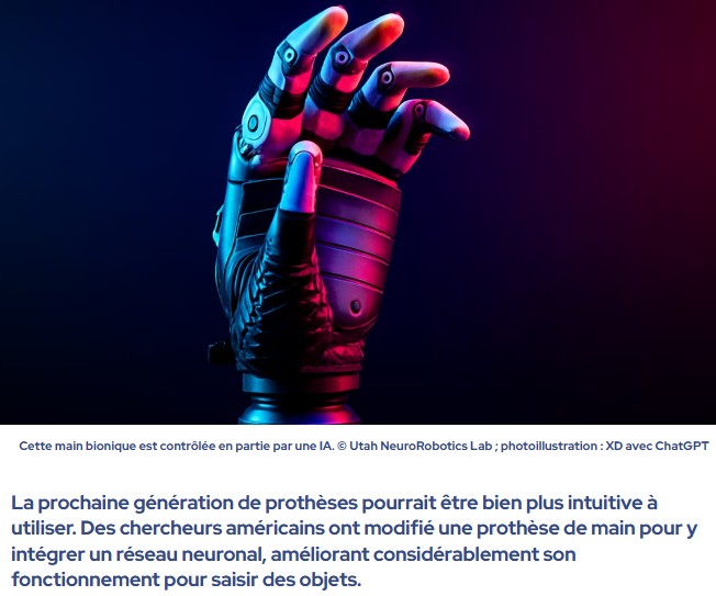 futura-sciences - Cette main bionique délègue la finesse du geste à l’IA, et change la vie des porteurs : une avancée décisive
