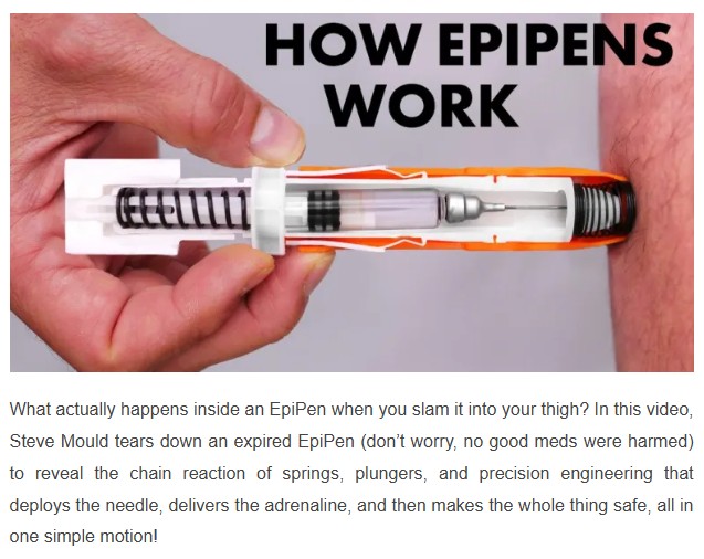 geeksaresexy - Inside the EpiPen: The Genius Mechanism That Could Save Your Life