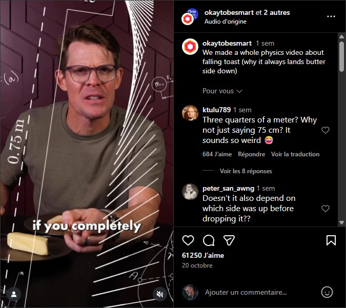 okaytobesmart - falling toast (why it always lands butter side down)