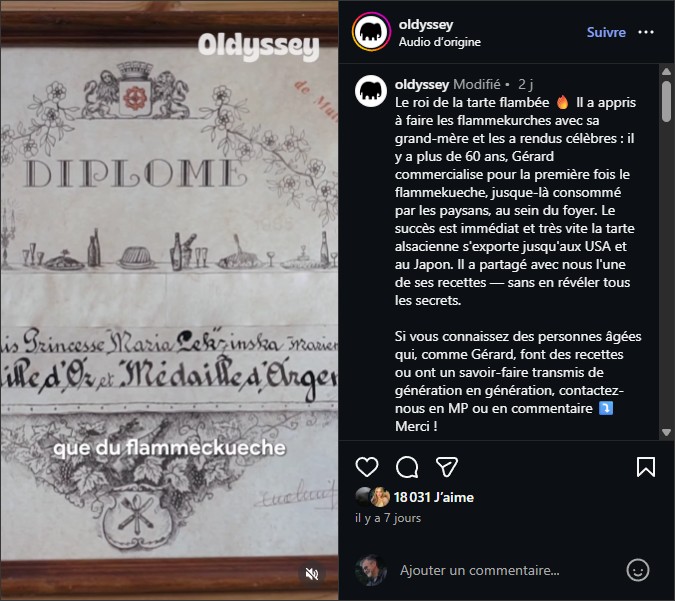 oldyssey Le roi de la tarte flambée