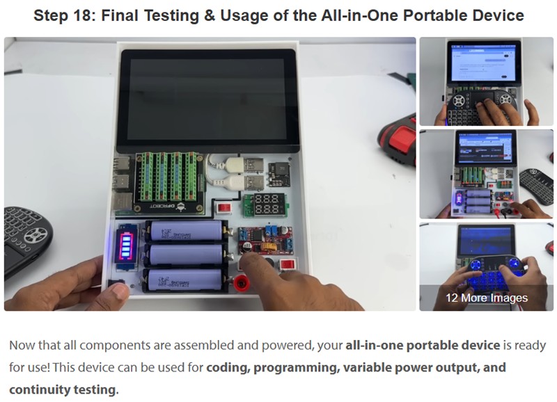instructables - Portable DIY Electronics Workstation