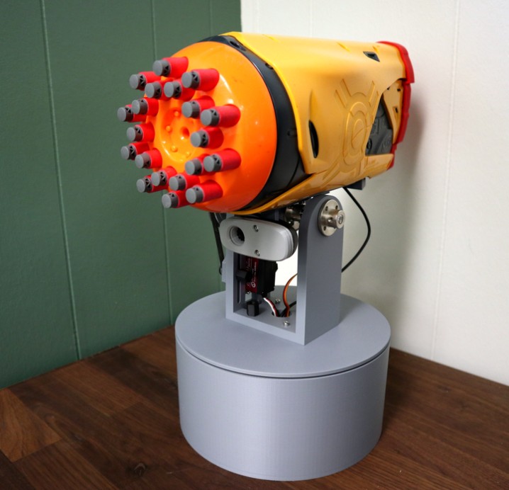 instructables - The SwarmTurret: Wifi Controlled Foam Dart Turret