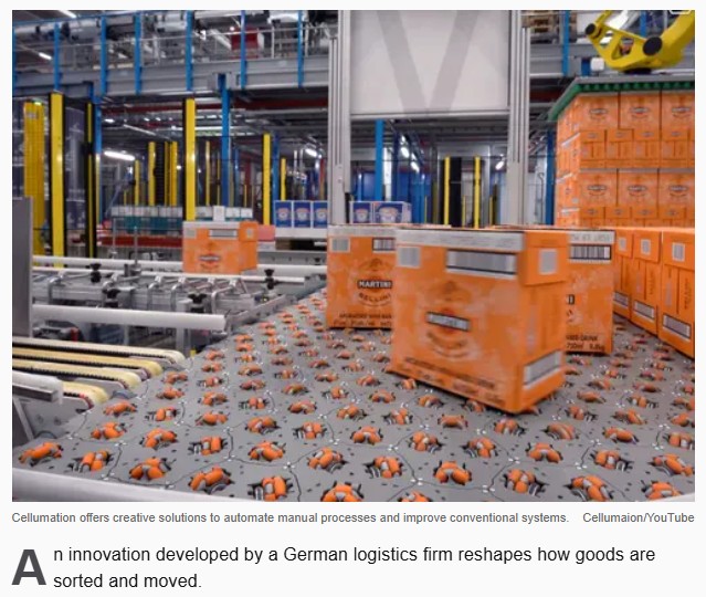 interestingengineering - Modular hexagon wheel robots transform tight warehouse spaces into smart sorting zones