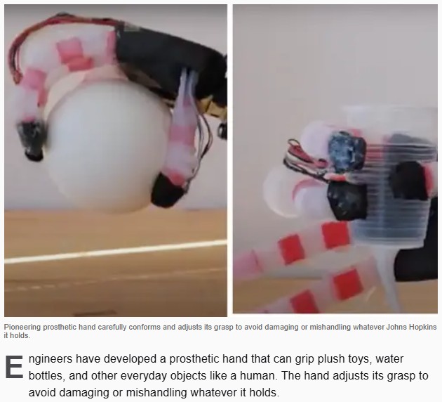 interestingengineering - Robotic hand grips toys, bottles like humans with 99.69% accuracy, avoids mishandling