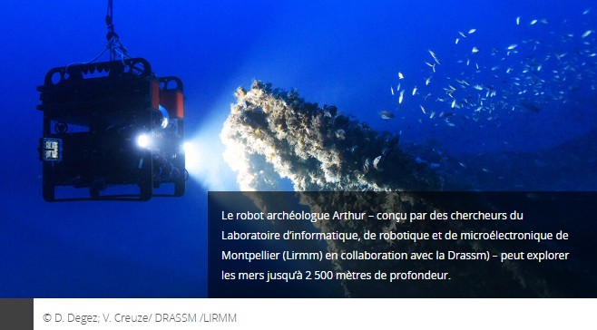 CNRS Lejournal - Arthur, premier robot archéologue des abysses