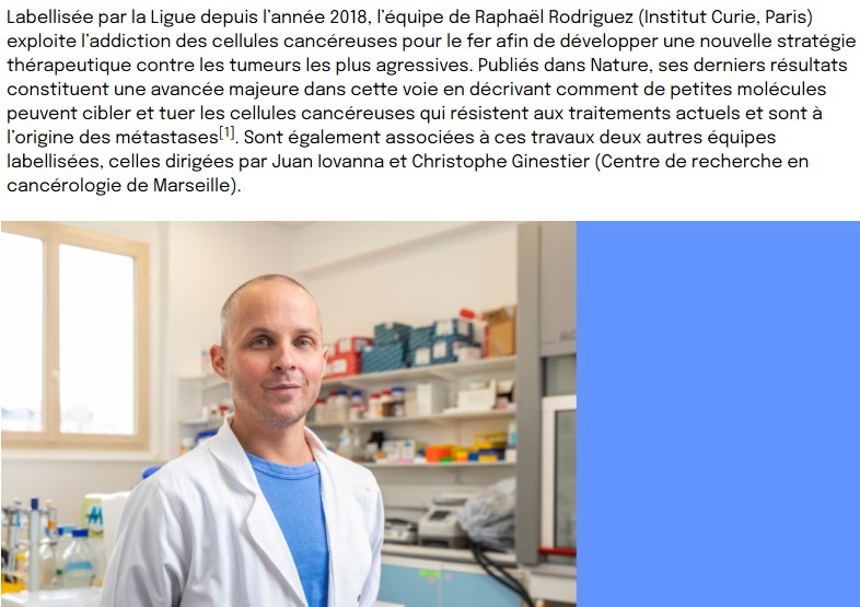 ligue-cancer - De nouvelles molécules contre les cancers réfractaires métastatiques