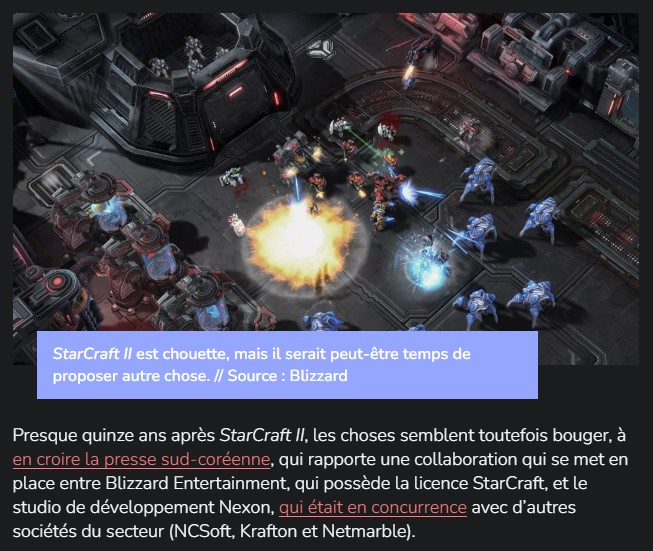 numerama - 15 ans après StarCraft II - quid d'une suite