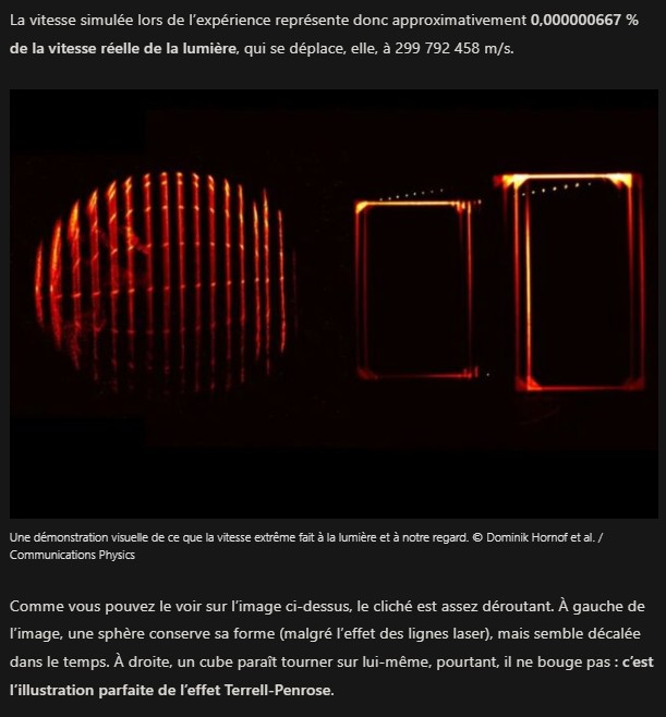 presse-citron - Une image vaut mille mots : voici la première « photo » de la vitesse de la lumière