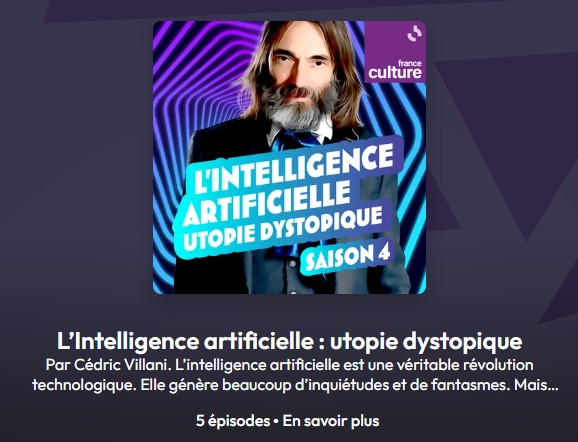 radiofrance - L’Intelligence artificielle : utopie dystopique