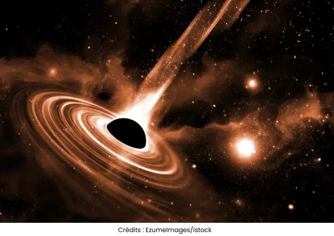 sciencepost - Ce trou noir supermassif se nourrit beaucoup trop rapidement et « rote » à une vitesse proche de celle de la lumière
