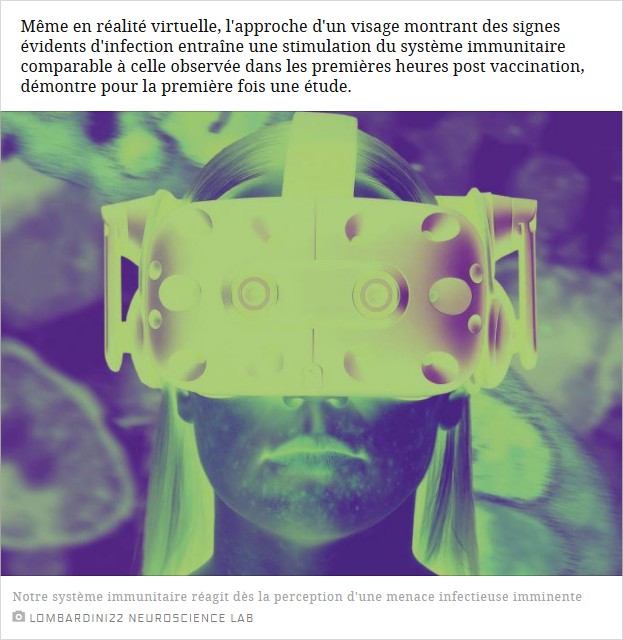 sciencesetavenir - L'approche d'un visage infecté virtuel stimule le système immunitaire à la manière d'un vaccin