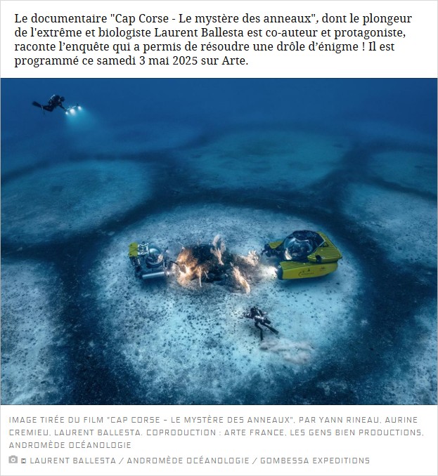 Cap Corse - Le mystère des anneaux : un film haletant de Laurent Ballesta