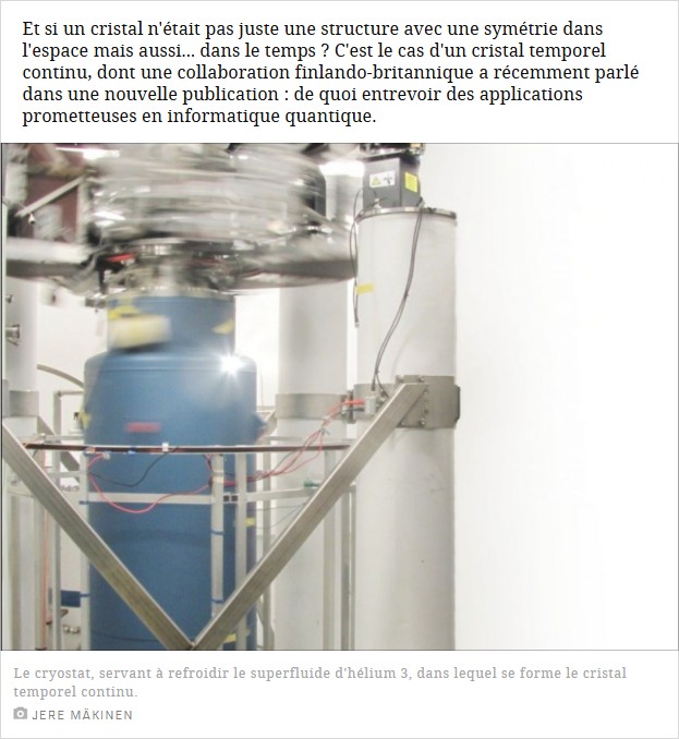 sciencesetavenir - Un cristal qui fait vibrer le temps
