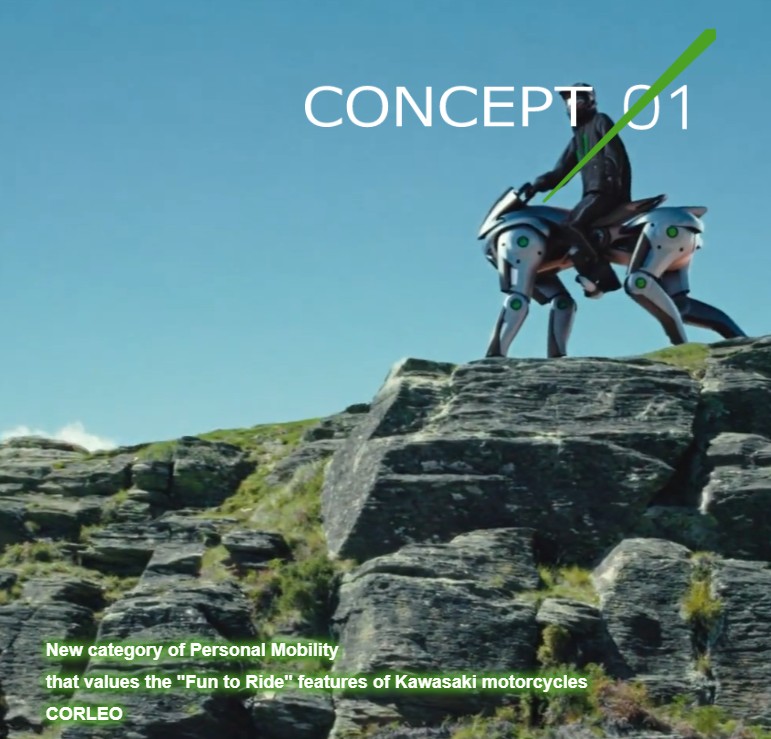 theawesomer - Kawasaki et son concept -CORLEO Robot Walker-