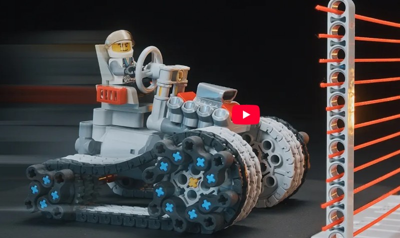 theawesomer - LEGO Vehicle Extreme Obstacle Challenge