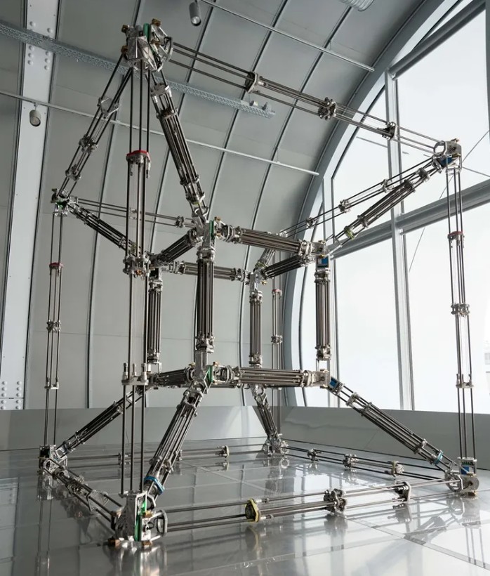 theawesomer - Transforming Tesseract Sculpture