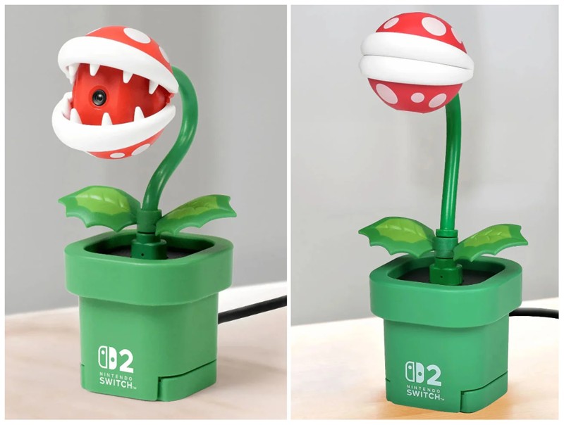 yankodesign - Absolutely Genius Switch 2 Camera Looks Like The Piranha Plant And It Even Closes For Privacy