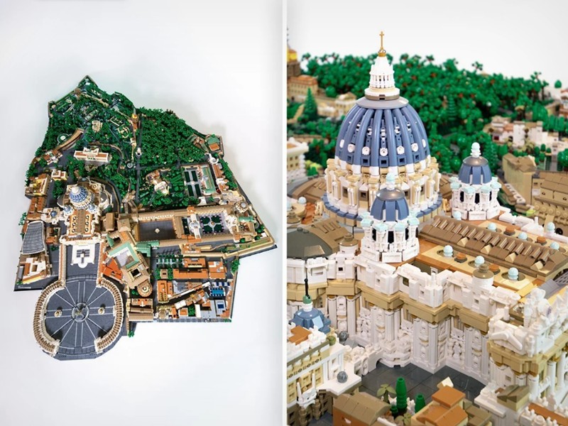yankodesign - This 67,000-Brick LEGO Vatican City Replica Looks So Real, You Could Hold A Conclave In It