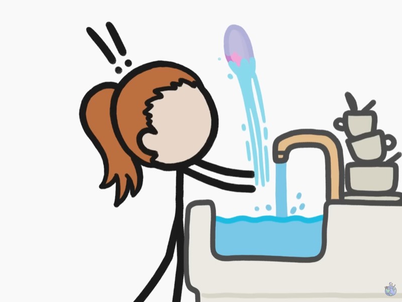 MinuteEarth - The Science Of Slipperiness - l'eau et le savon