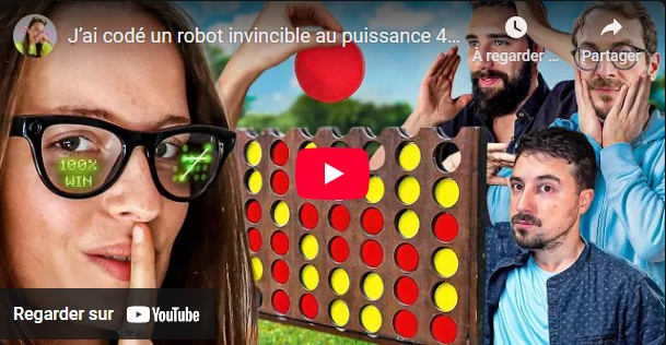ici Amy Plant - J’ai codé un robot invincible au puissance 4 (avec Aurélien Préveaux, Freddy Gladieux, Anis Rhali)