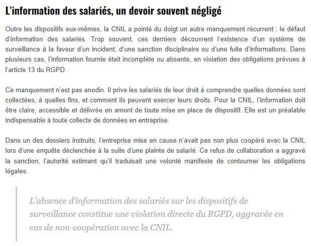 zataz - Surveillance au travail : la CNIL durcit le ton