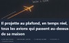 Korben - Il projette au plafond, en temps réel, tous les avions qui passent au-dessus de sa maison