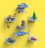 theawesomer - BlissBox Studded LEGO Display Shelves