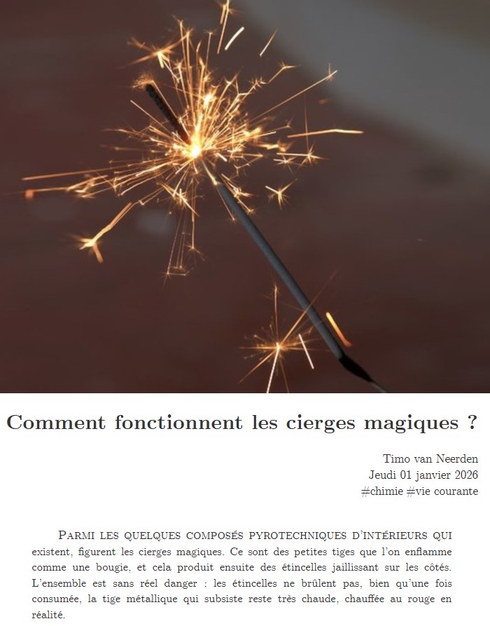 Couleur Science (Timo) - Comment fonctionnent les cierges magiques