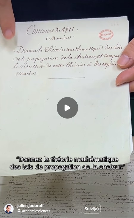 Julien Bobroff - Un concours en 1811 - propagation de la chaleur