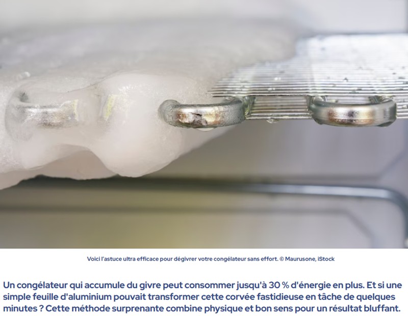 futura-sciences - Voici l’astuce la plus rapide pour retirer toute la glace du congélateur