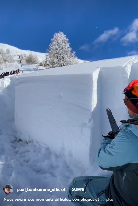 paul_bonhomme_officiel - Le manteau neigeux est extraordinairement fragile en ce moment