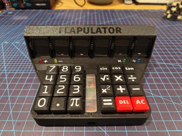 instructables - Flapulator - Pi Centric, Fully 3D Printable and World's Most Tactile Calculator
