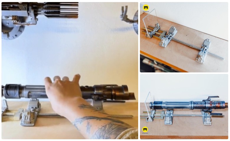 instructables - Gravity Stand - Creating Your Own Magnetic 3D Printed Lightsaber Holder