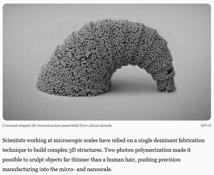 interestingengineering - New laser-powered optofluidics enable 3D microprinting of metals and micro-robots