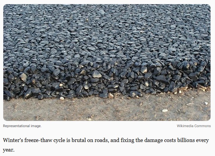 interestingengineering - Algae-based asphalt shrugs off freezing temperatures and reduces carbon output
