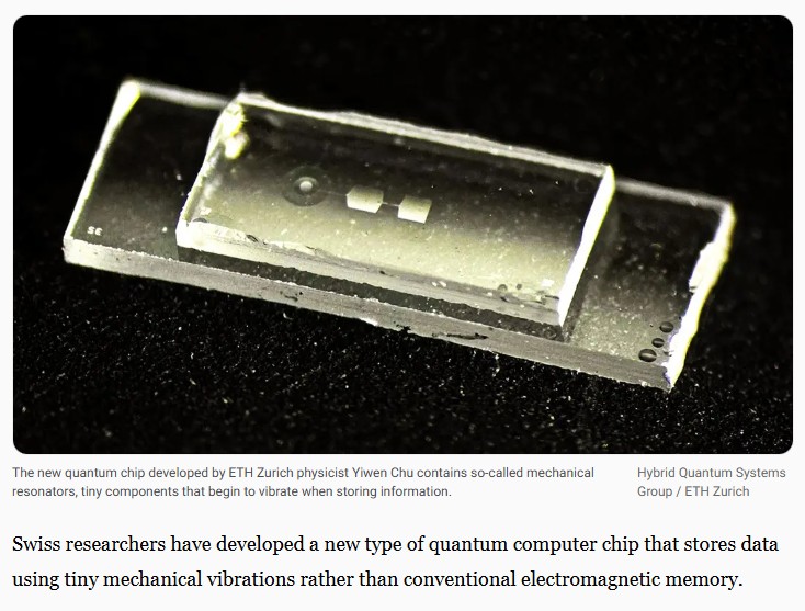 interestingengineering - Quantum chip just 0.3 inches long stores memory through tiny mechanical vibrations