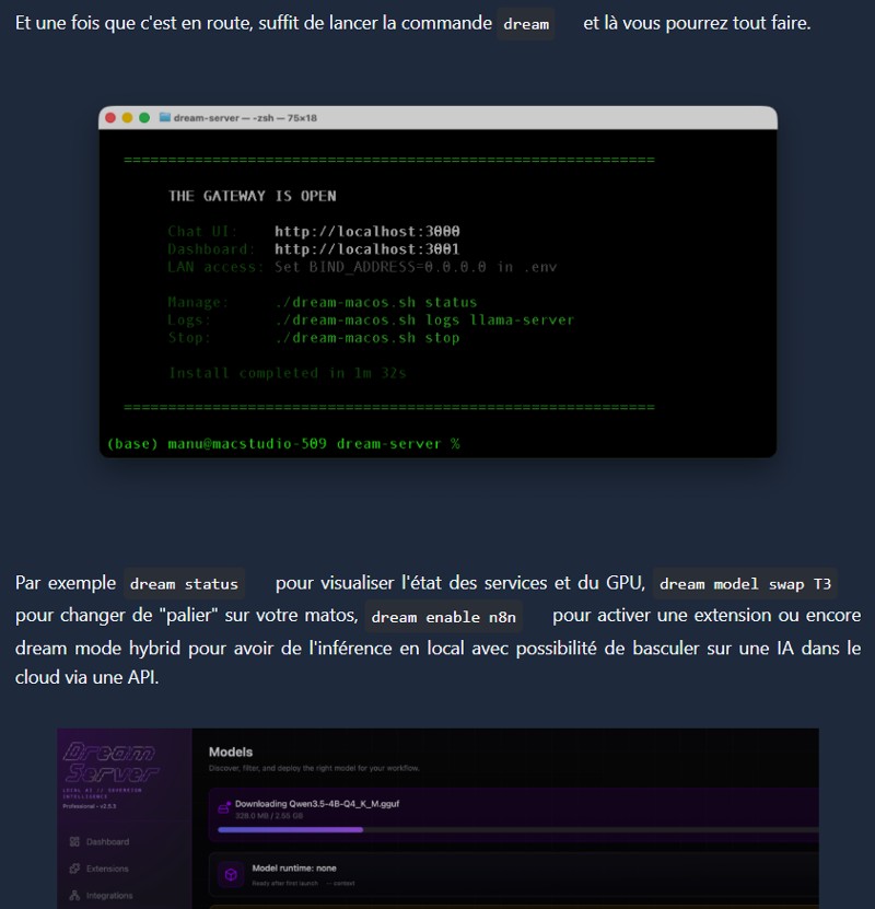 Korben - Dream Server - Un serveur IA complet chez vous en une commande