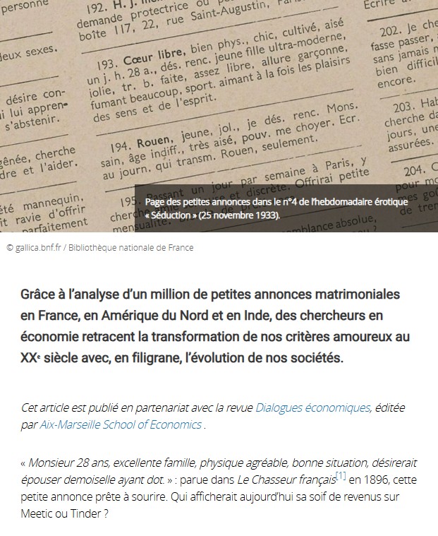 CNRS Lejournal - L’amour avant Tinder