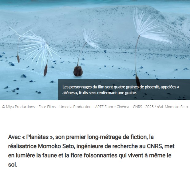 CNRS Lejournal - « Planètes », un film du CNRS en ode au vivant